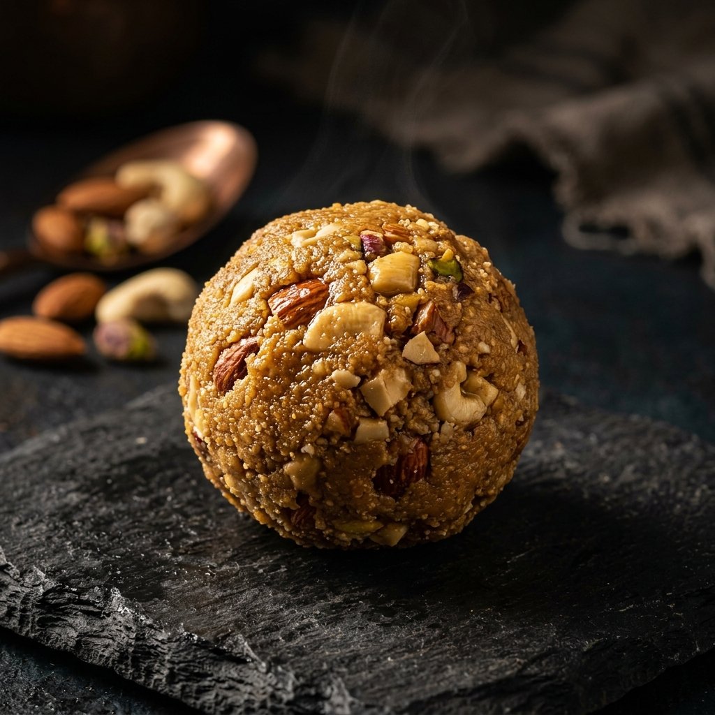 TrueDesi Goond Laddu Close-up